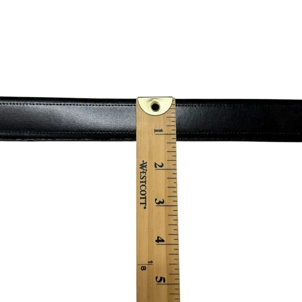 Dockers Men's Reversible Brown Black Italian Leather Belt Sz 40